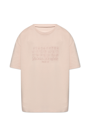 Tシャツ・カットソー MAISON MARGIELA Women Tunic Tops S51GC0533 S20079218 Beige Maison Margiela logo-print Cotton T-shirt | Grey | FARFETCH PL